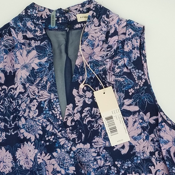 Rebecca Taylor Kiku Printed Draped Jumpsuit - Picture 4 of 7